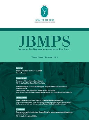 					View Vol. 2 No. 1 (2026): Journal of the Brazilian Musculoskeletal Pain Society (JBMPS)
				